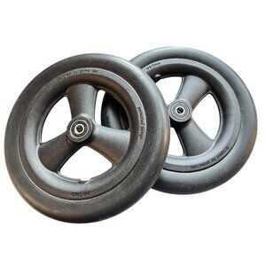 8x1in Primo Caster Wheels 1in Hub Width and 5/16 in Bearings Solid Tire 1Pair EC